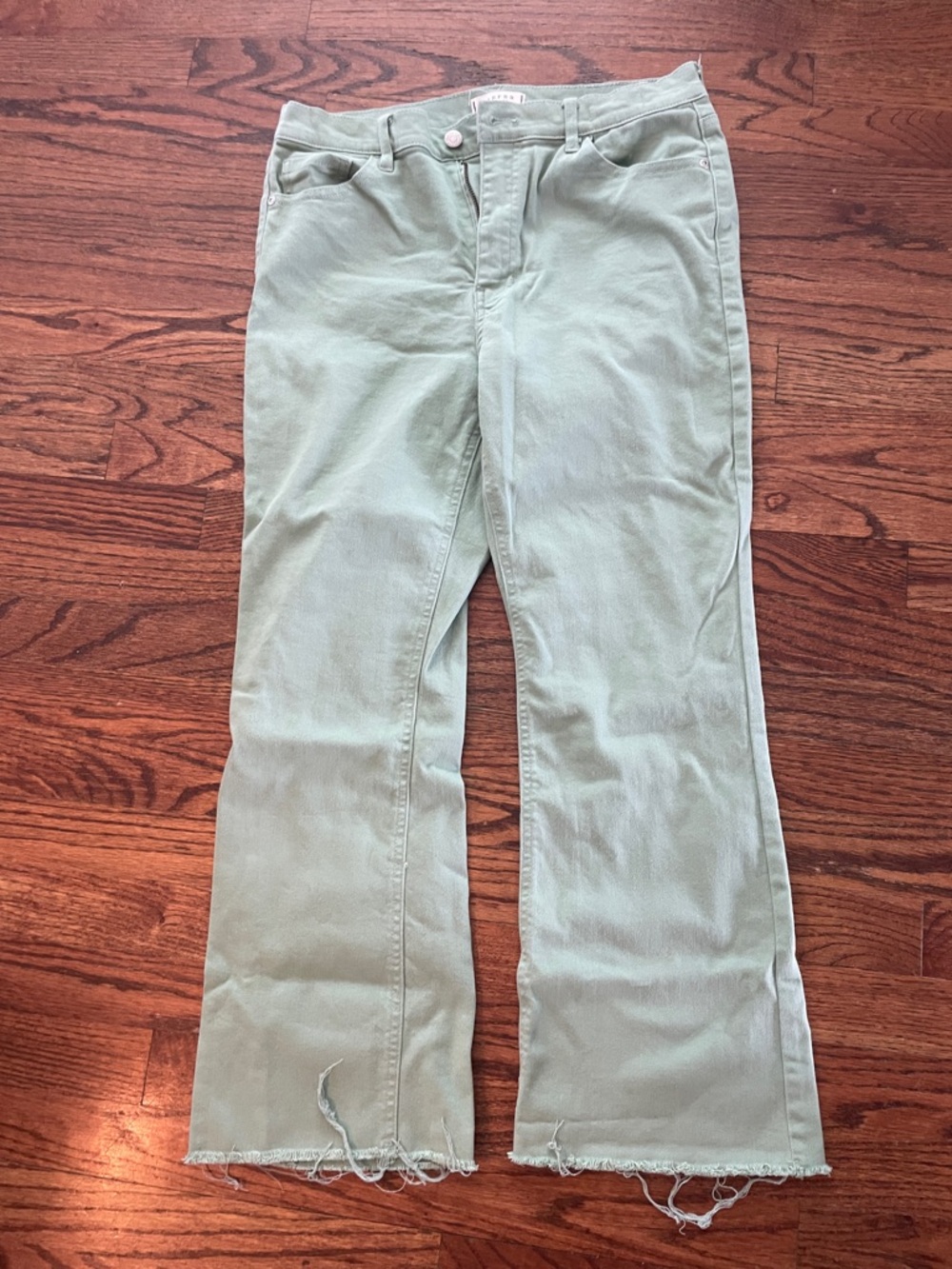 Harper Heritage Mint Green raw hem Pants